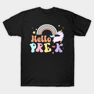 Pre K Unicorn Team Back To School Teacher Girl Boy Kid T-Shirt